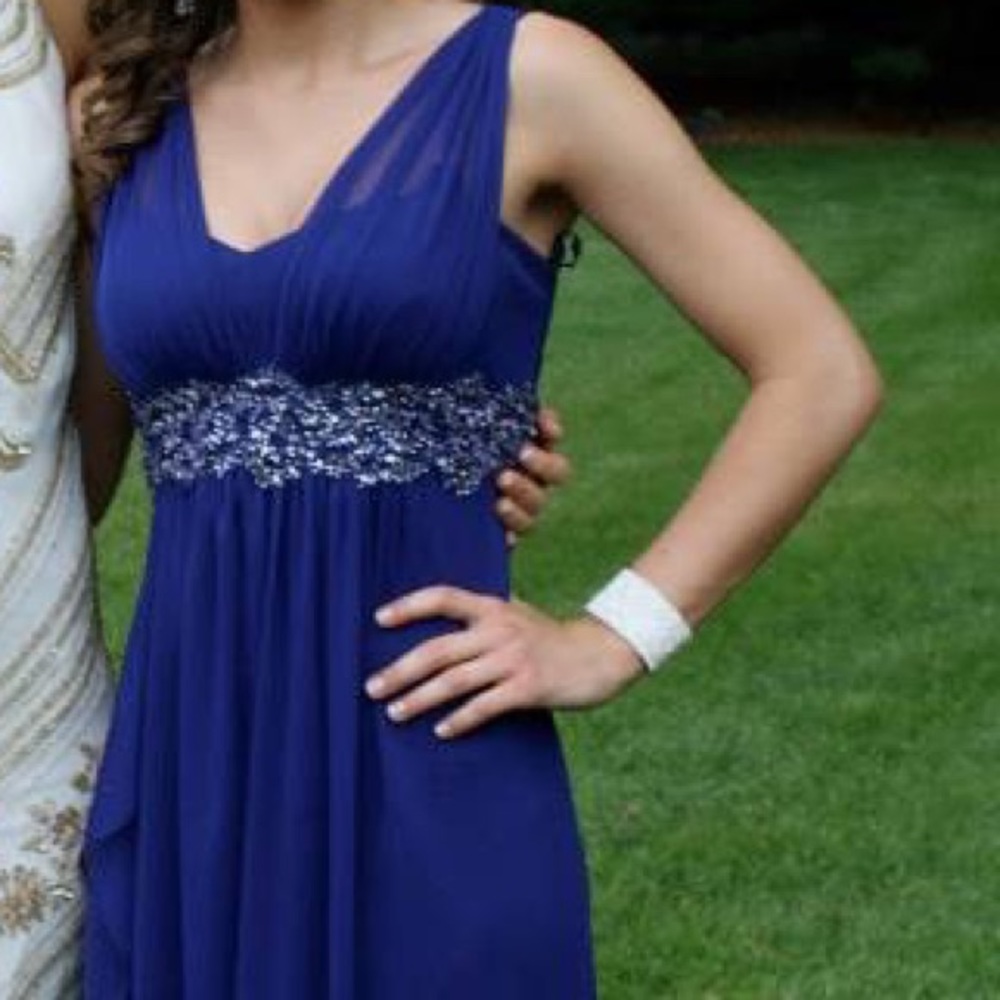 Royal blue prom dress